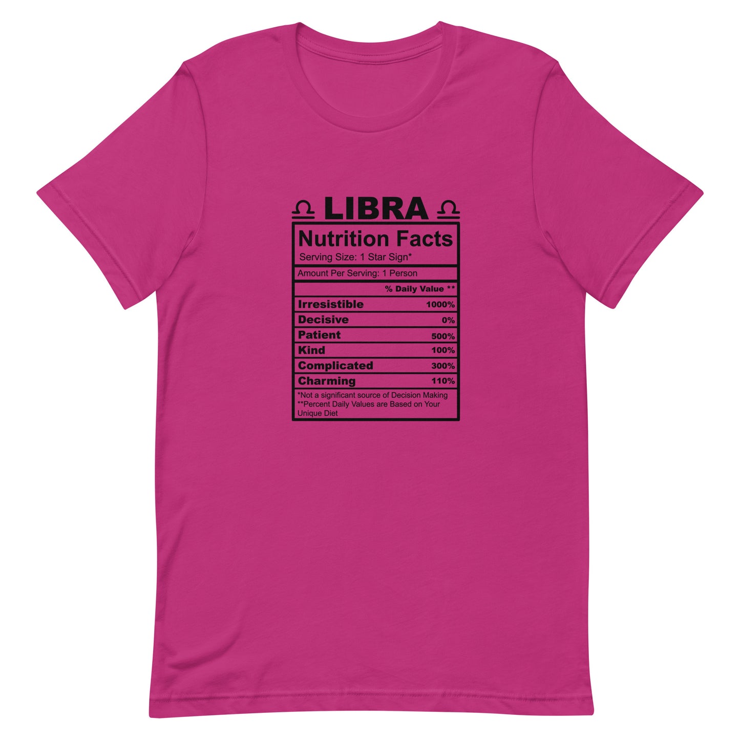 LIBRA - 4XL-5XL - Unisex T-Shirt (black letters)
