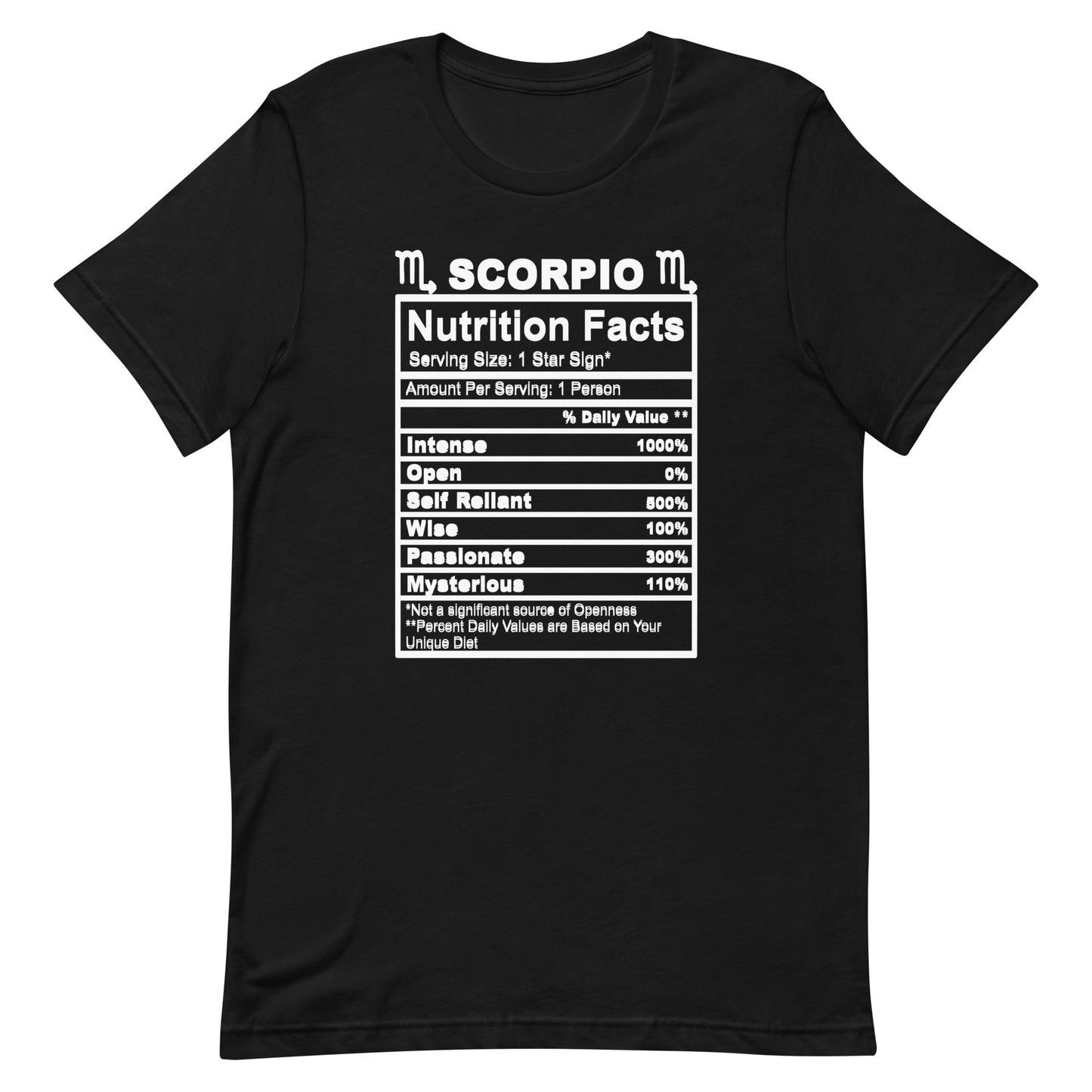 SCORPIO - L-XL - Unisex T-Shirt (white letters)