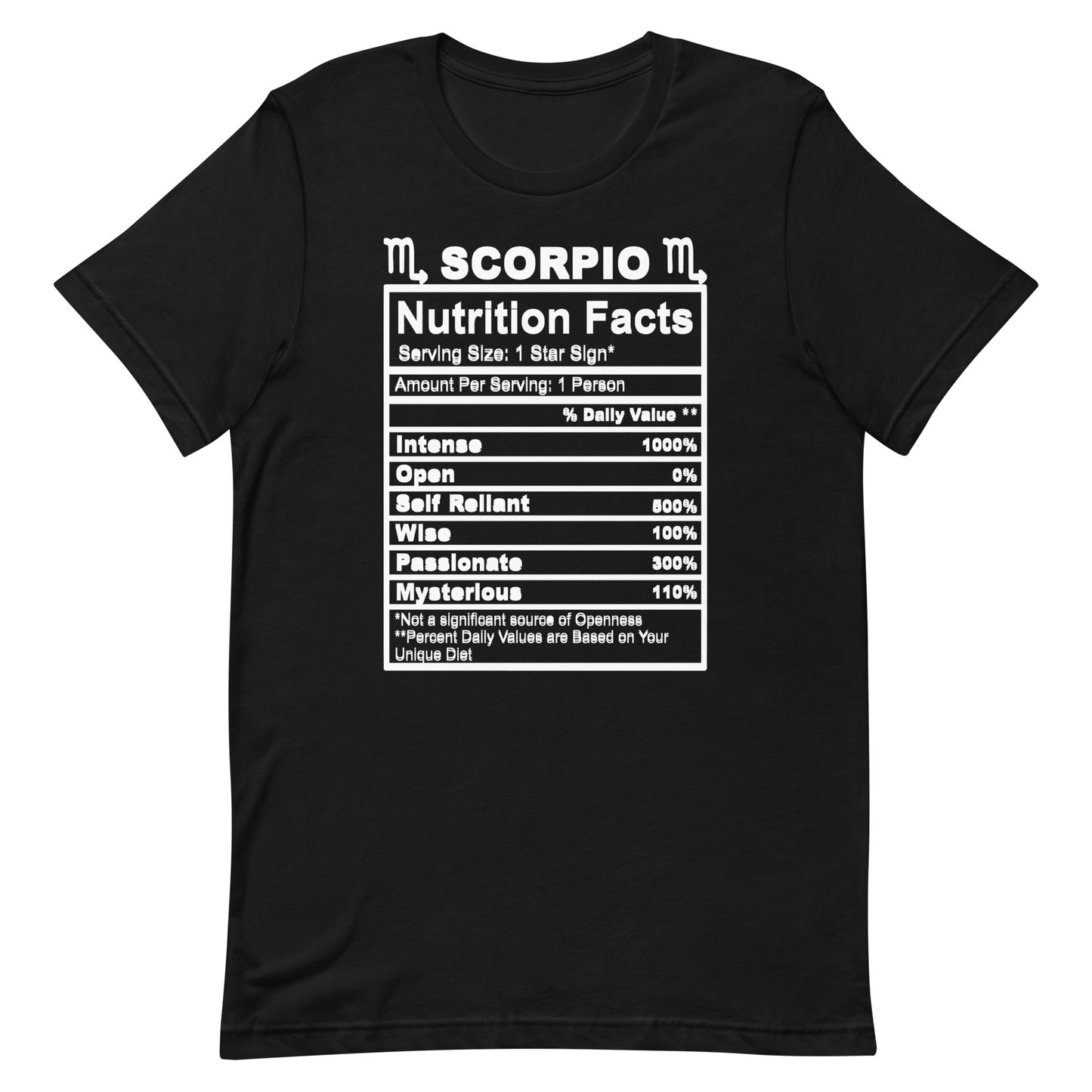 SCORPIO - 4XL-5XL - Unisex T-Shirt (white letters)