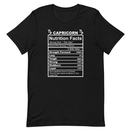 CAPRICORN - 2XL-3XL - Unisex T-Shirt (white letters)