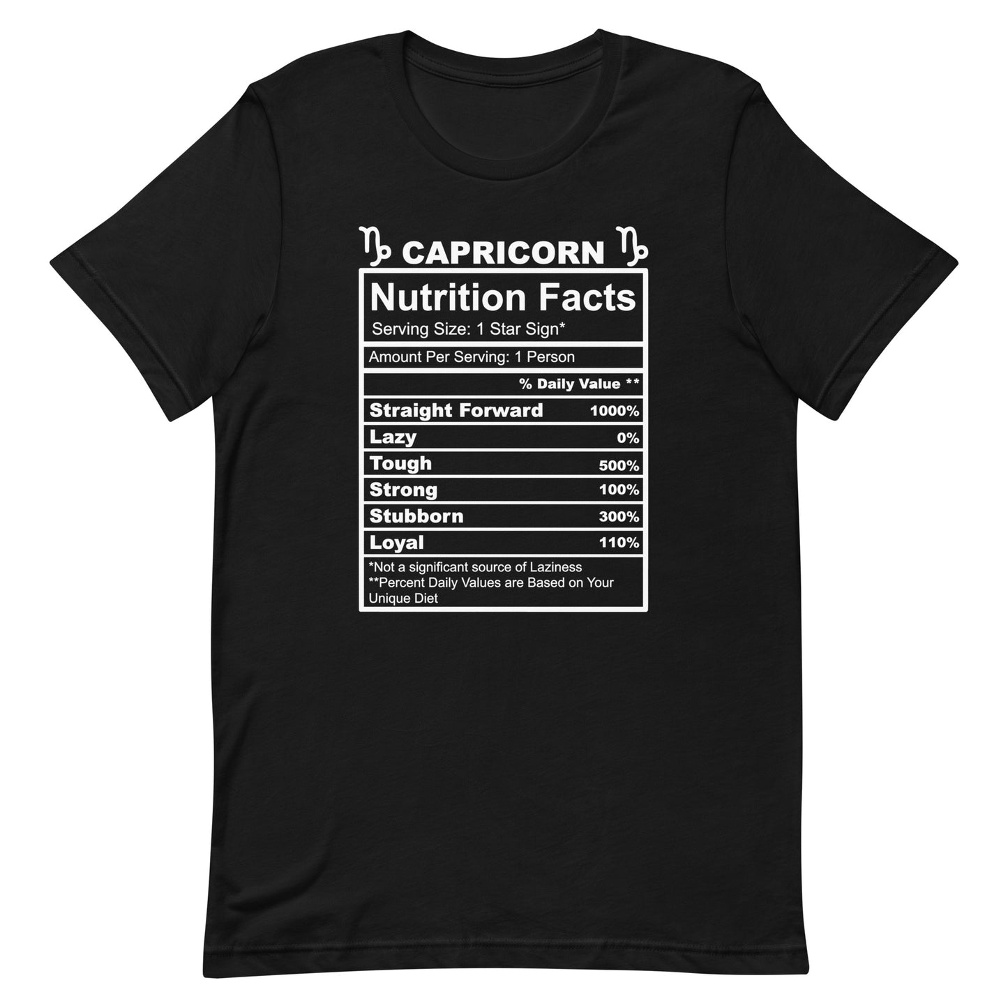 CAPRICORN - 4XL-5XL - Unisex T-Shirt (white letters)