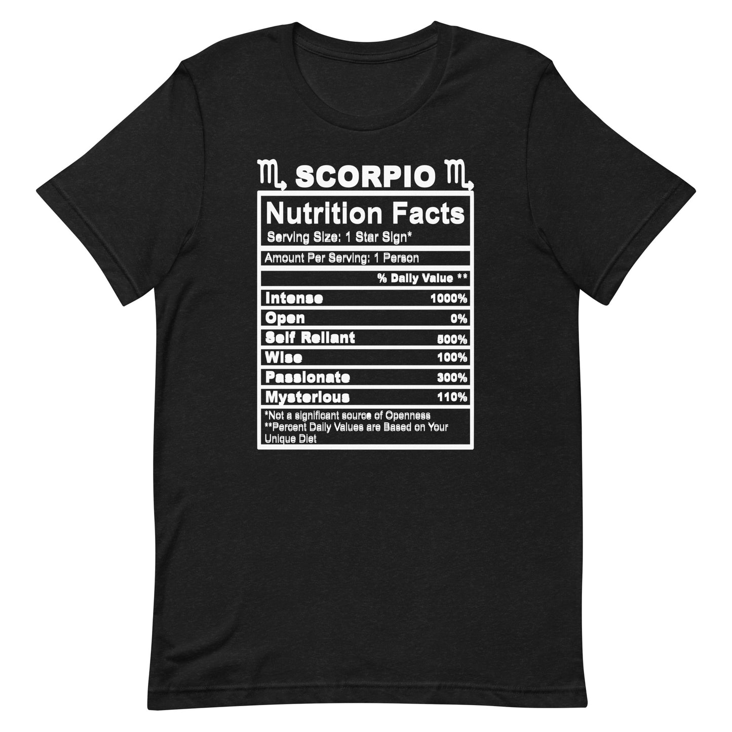 SCORPIO - 4XL-5XL - Unisex T-Shirt (white letters)