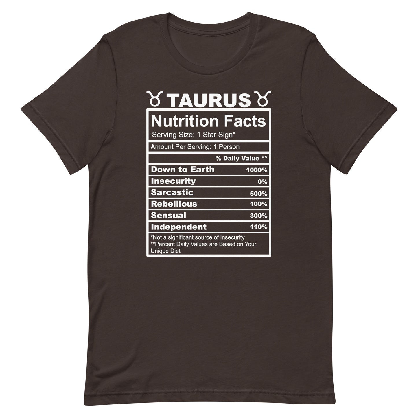 TAURUS - 2XL-3XL - Unisex T-Shirt (white letters)