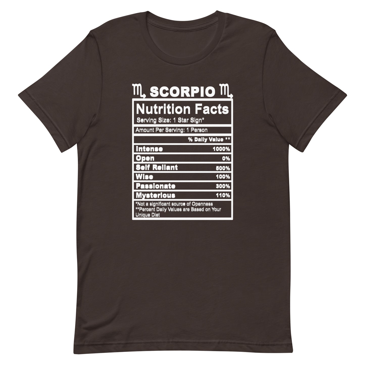 SCORPIO - L-XL - Unisex T-Shirt (white letters)