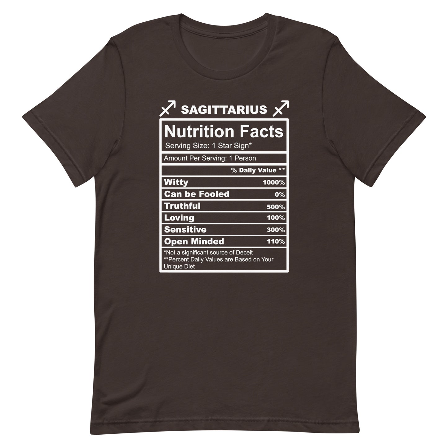 SAGITTARUIS - S-M - Unisex T-Shirt (white letters)