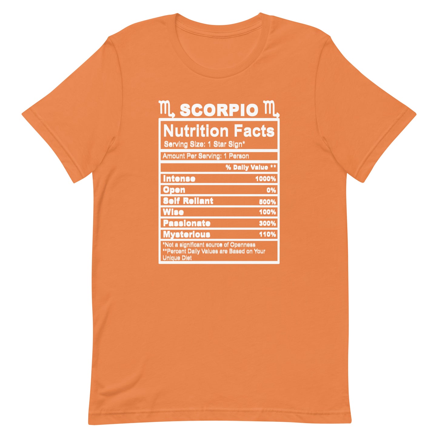 SCORPIO - L-XL - Unisex T-Shirt (white letters)