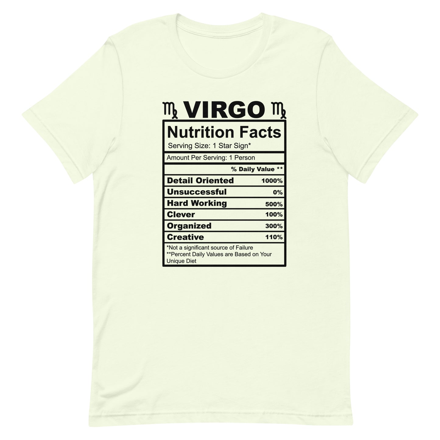 VIRGO - 4XL-5XL - Unisex T-Shirt (white letters)