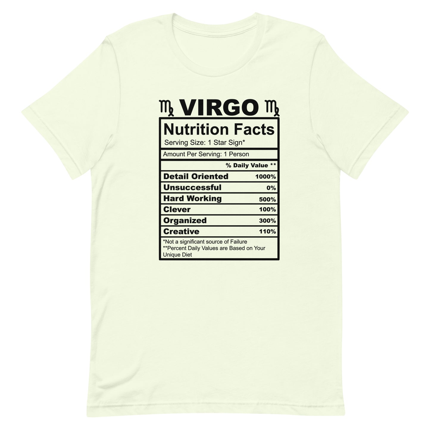 VIRGO - S-M - Unisex T-Shirt (black letters)
