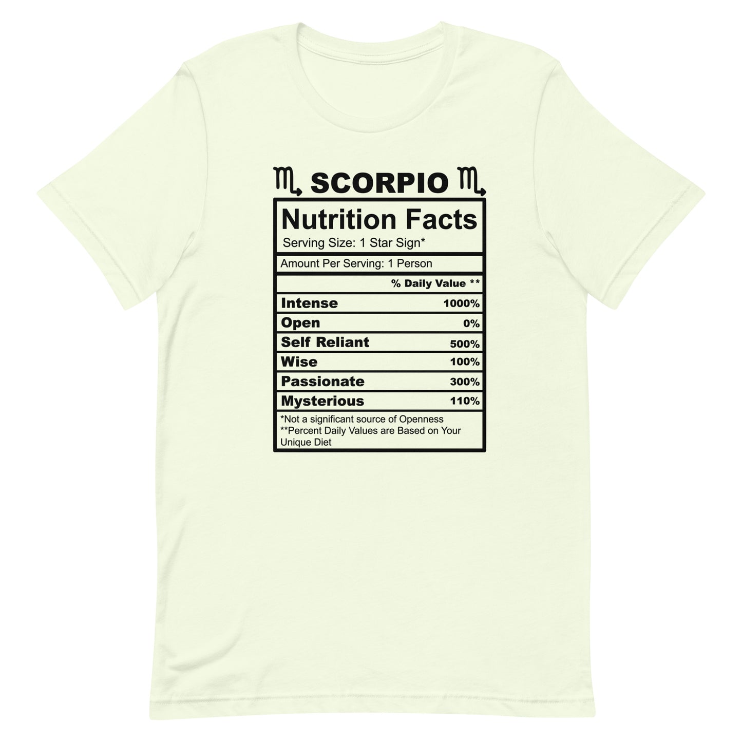 SCORPIO - 4XL-5XL - Unisex T-Shirt (black letters)