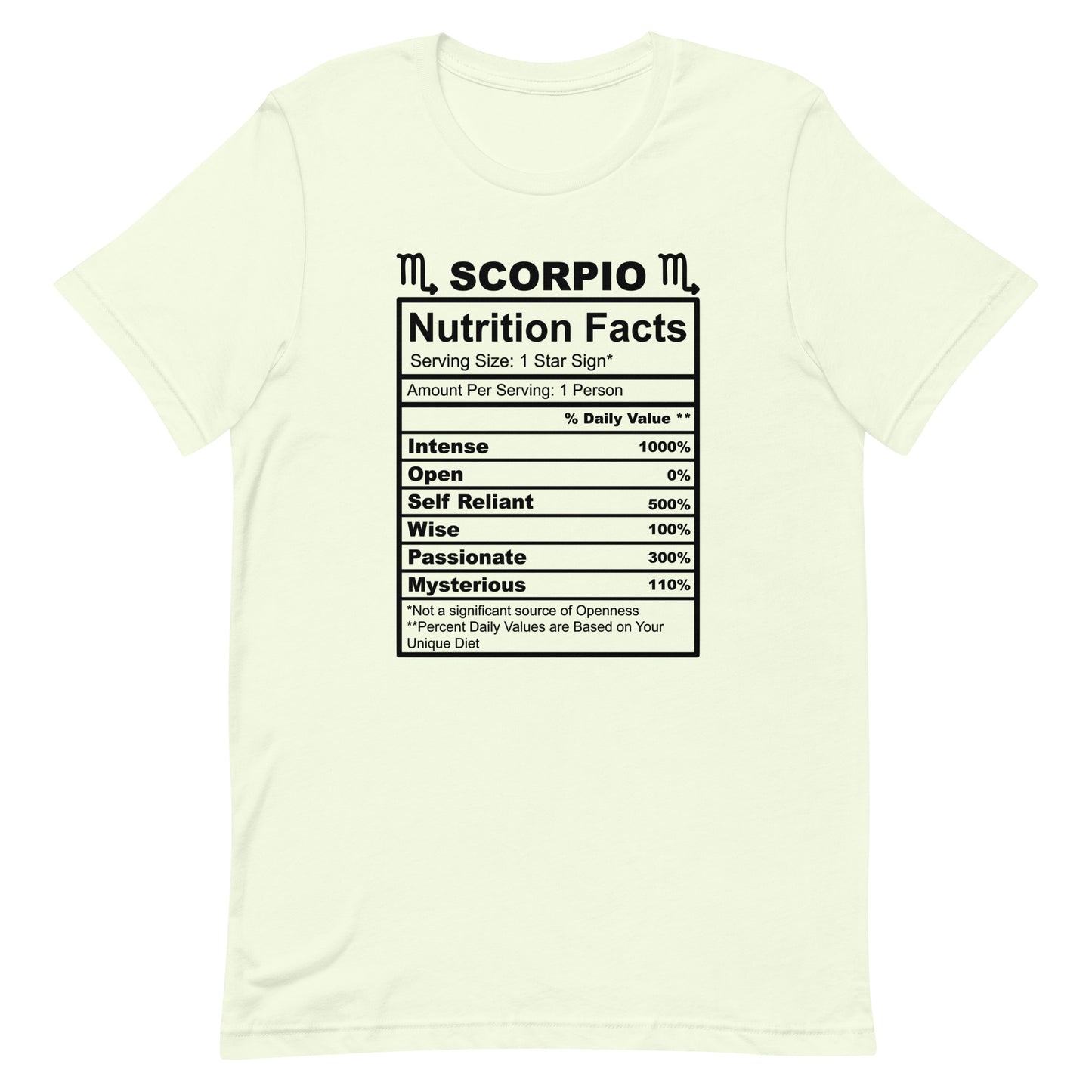 SCORPIO - 2XL-3XL - Unisex T-Shirt (black letters)