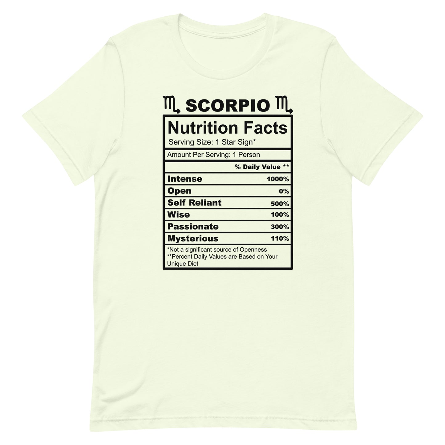 SCORPIO - 4XL-5XL - Unisex T-Shirt (black letters)
