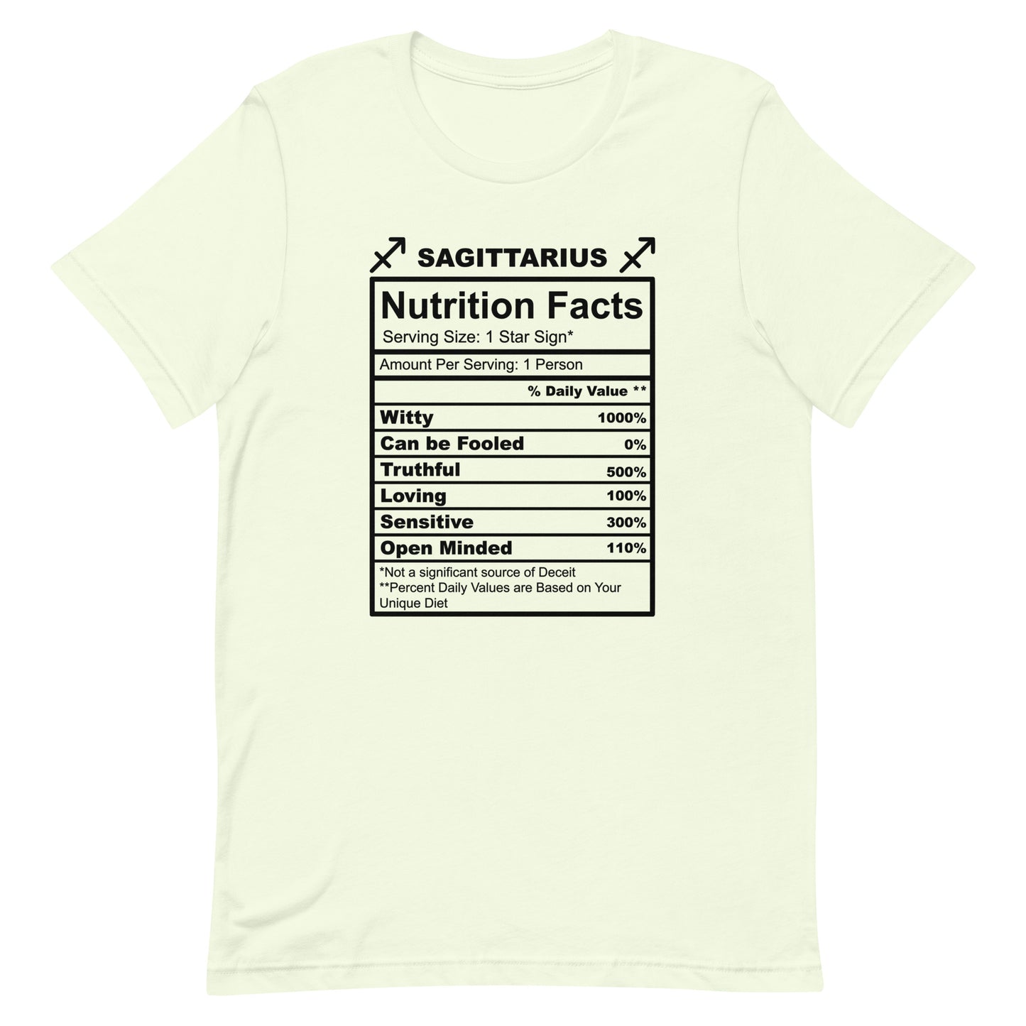 SAGITTARUIS -4XL-5XL - Unisex T-Shirt (black letters)