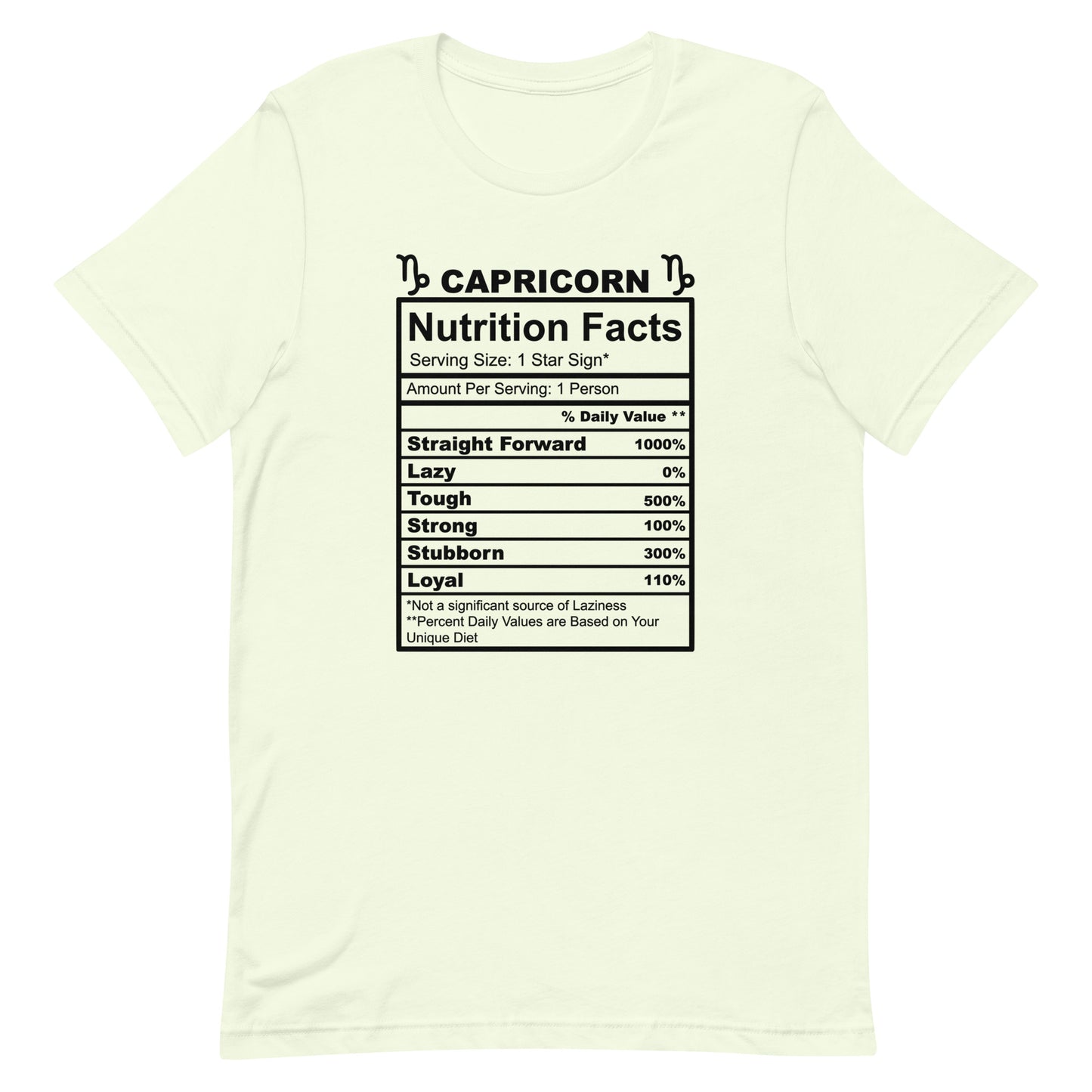 CAPRICORN - L-XL - Unisex T-Shirt (black letters)