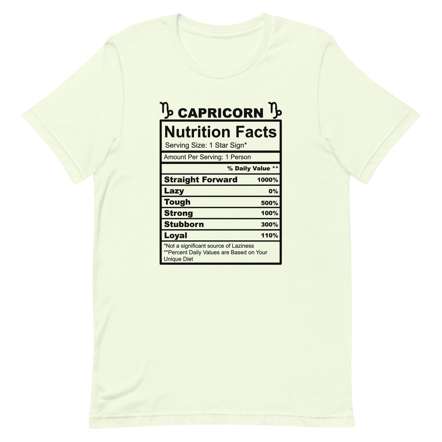 CAPRICORN - 4XL-5XL - Unisex T-Shirt (black letters)