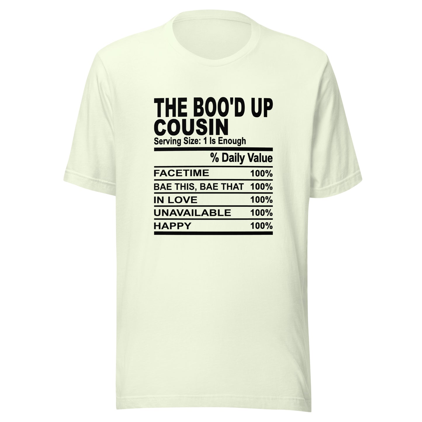 THE BOO'D UP COUSIN - 4XL - Unisex T-Shirt (black print)