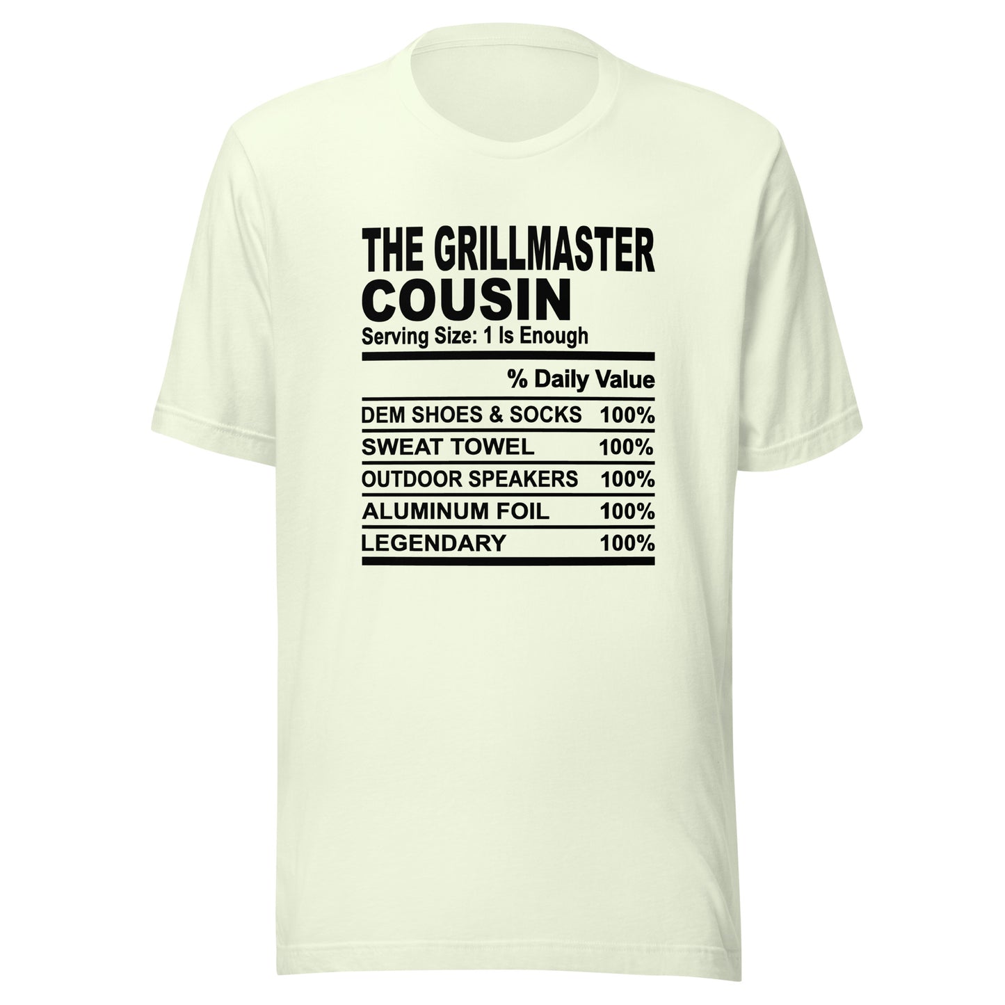 THE GRILLMASTER COUSIN - 4XL - Unisex T-Shirt (black print)
