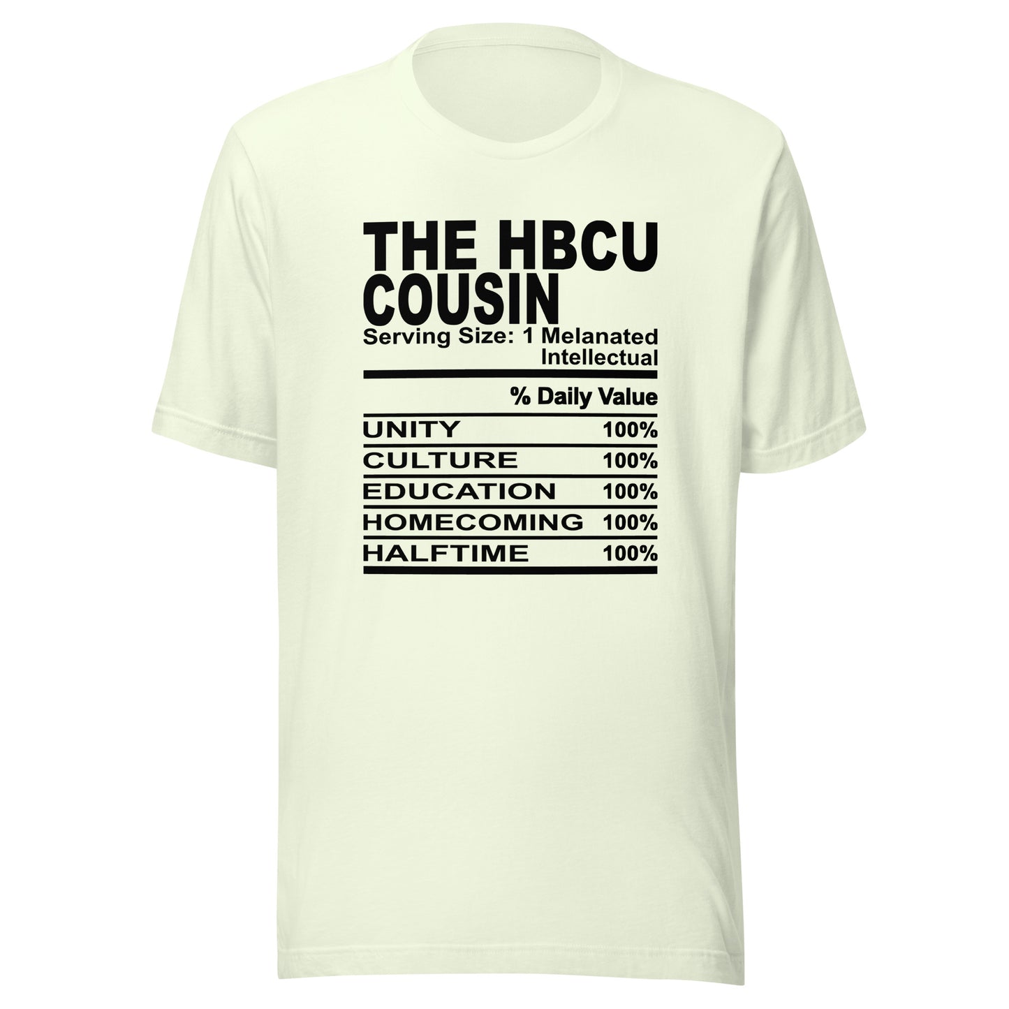 THE HBCU COUSIN - 4XL - Unisex T-Shirt (black print)