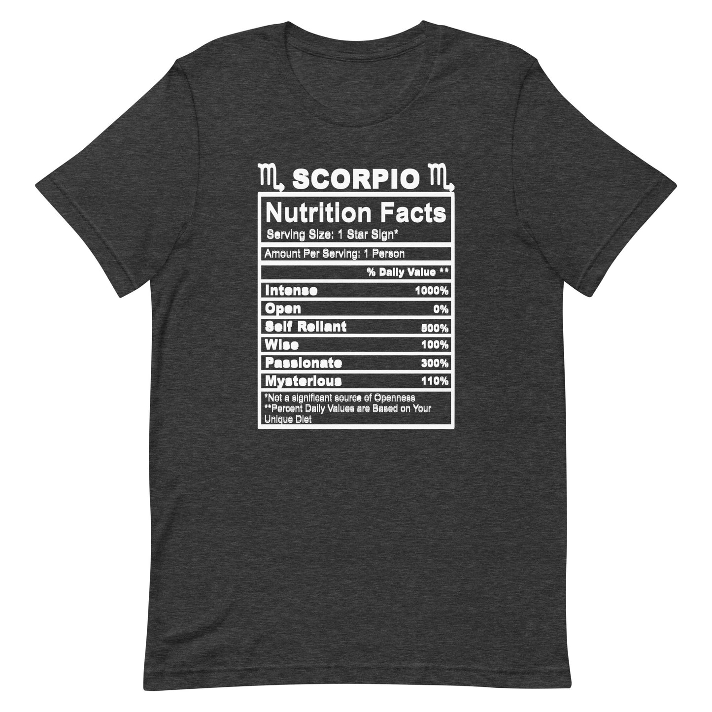 SCORPIO - L-XL - Unisex T-Shirt (white letters)