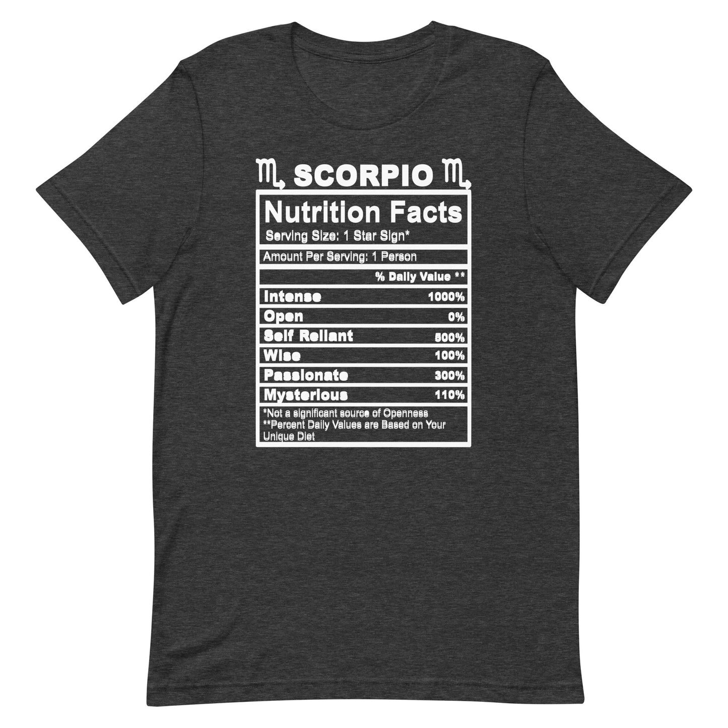 SCORPIO - 4XL-5XL - Unisex T-Shirt (white letters)
