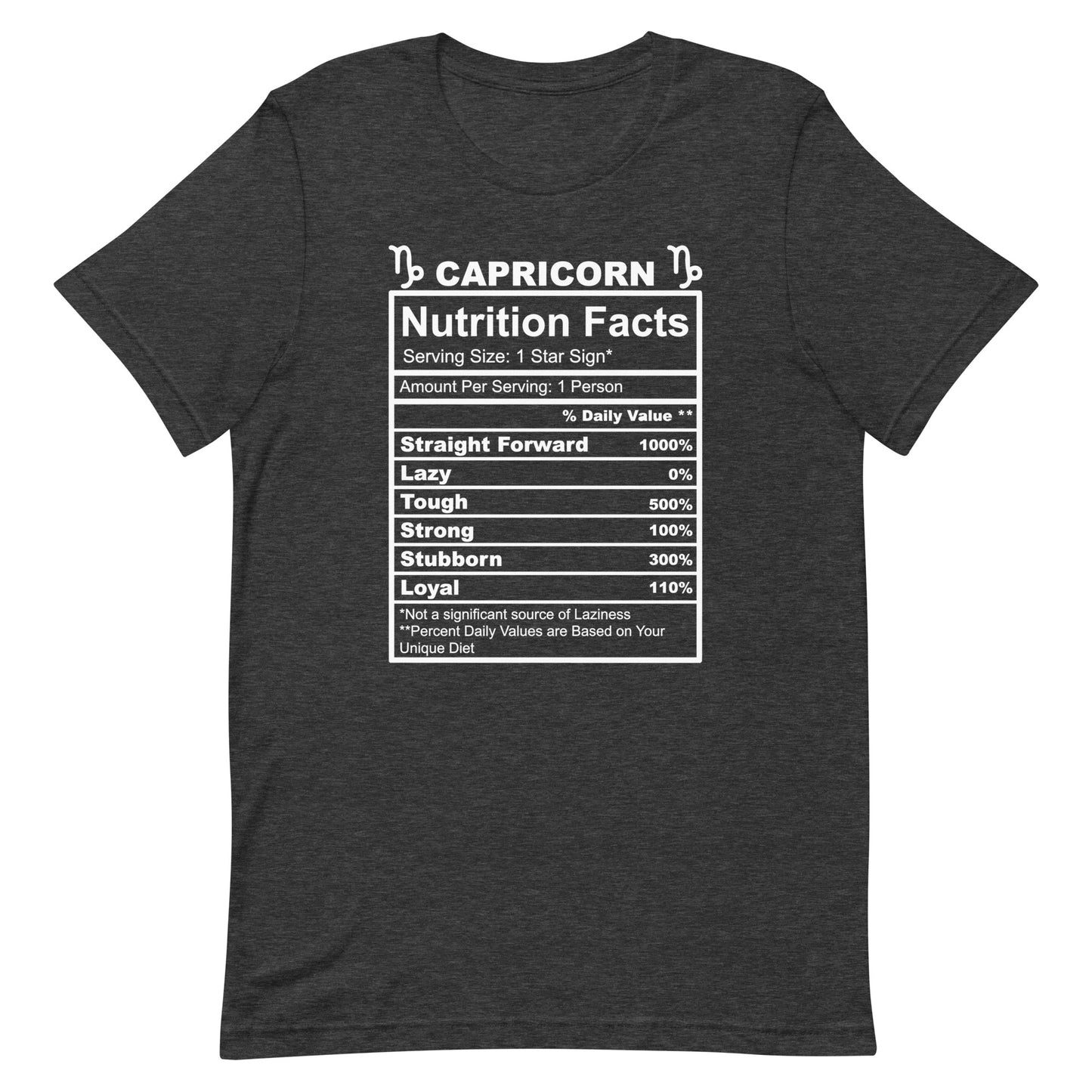 CAPRICORN - 4XL-5XL - Unisex T-Shirt (white letters)