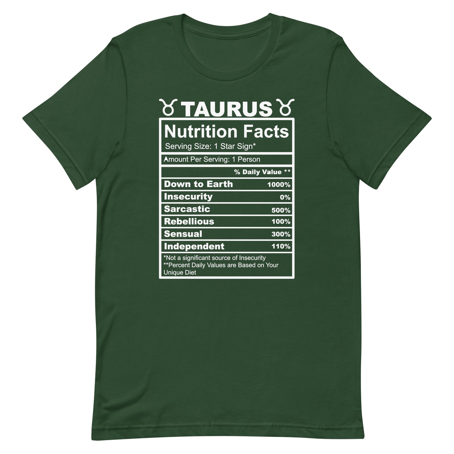 TAURUS - 2XL-3XL - Unisex T-Shirt (white letters)