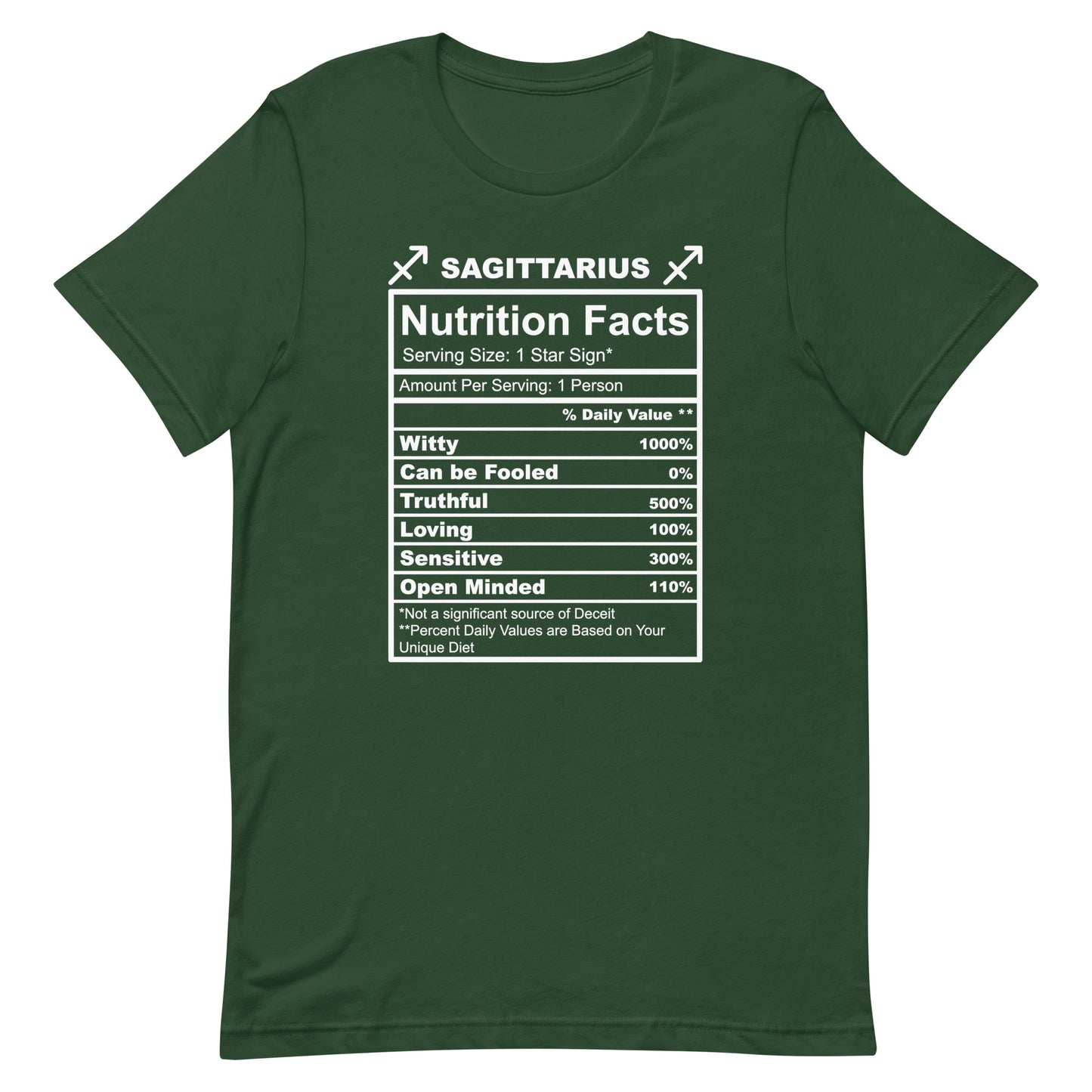 SAGITTARUIS - L-XL - Unisex T-Shirt (white letters)