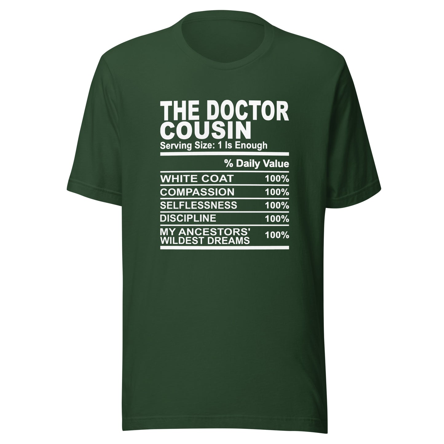 THE DOCTOR COUSIN - 4XL - Unisex T-Shirt (white print)