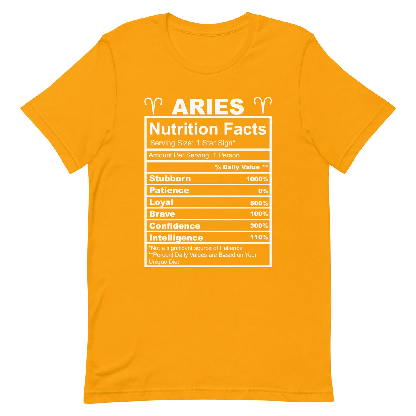 ARIES - 4XL-5XL - Unisex T-Shirt (white letters)