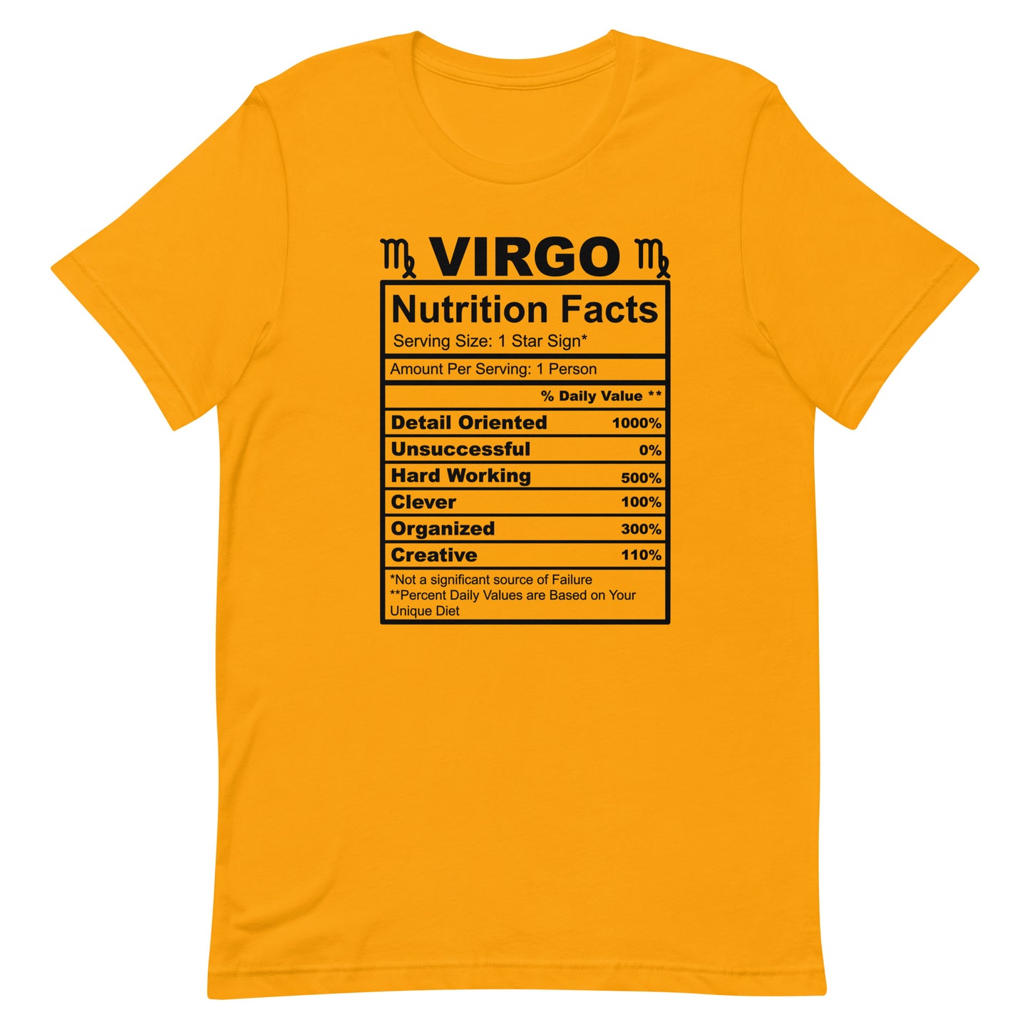 VIRGO - 4XL-5XL - Unisex T-Shirt (white letters)