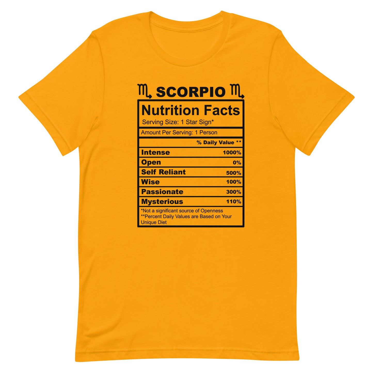 SCORPIO - 4XL-5XL - Unisex T-Shirt (black letters)
