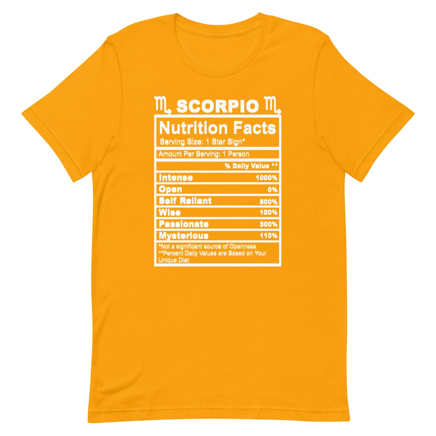 SCORPIO - 4XL-5XL - Unisex T-Shirt (white letters)