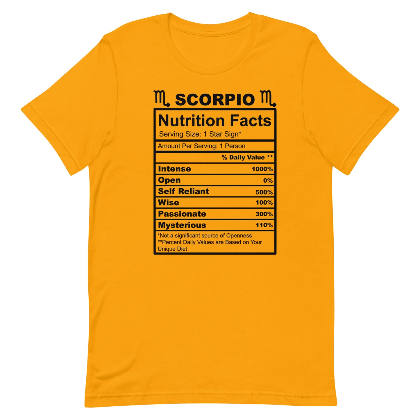 SCORPIO - 4XL-5XL - Unisex T-Shirt (black letters)
