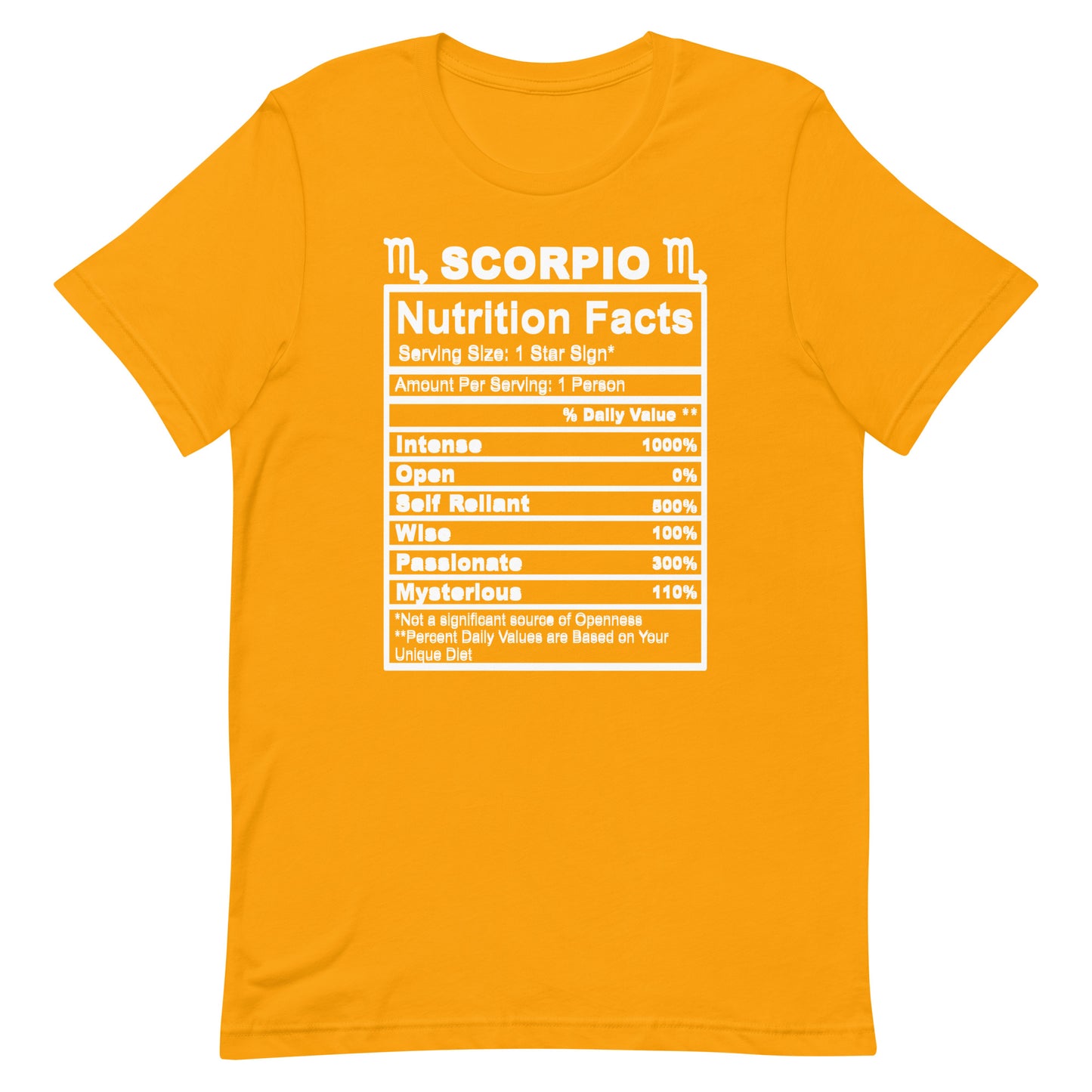 SCORPIO - 4XL-5XL - Unisex T-Shirt (white letters)