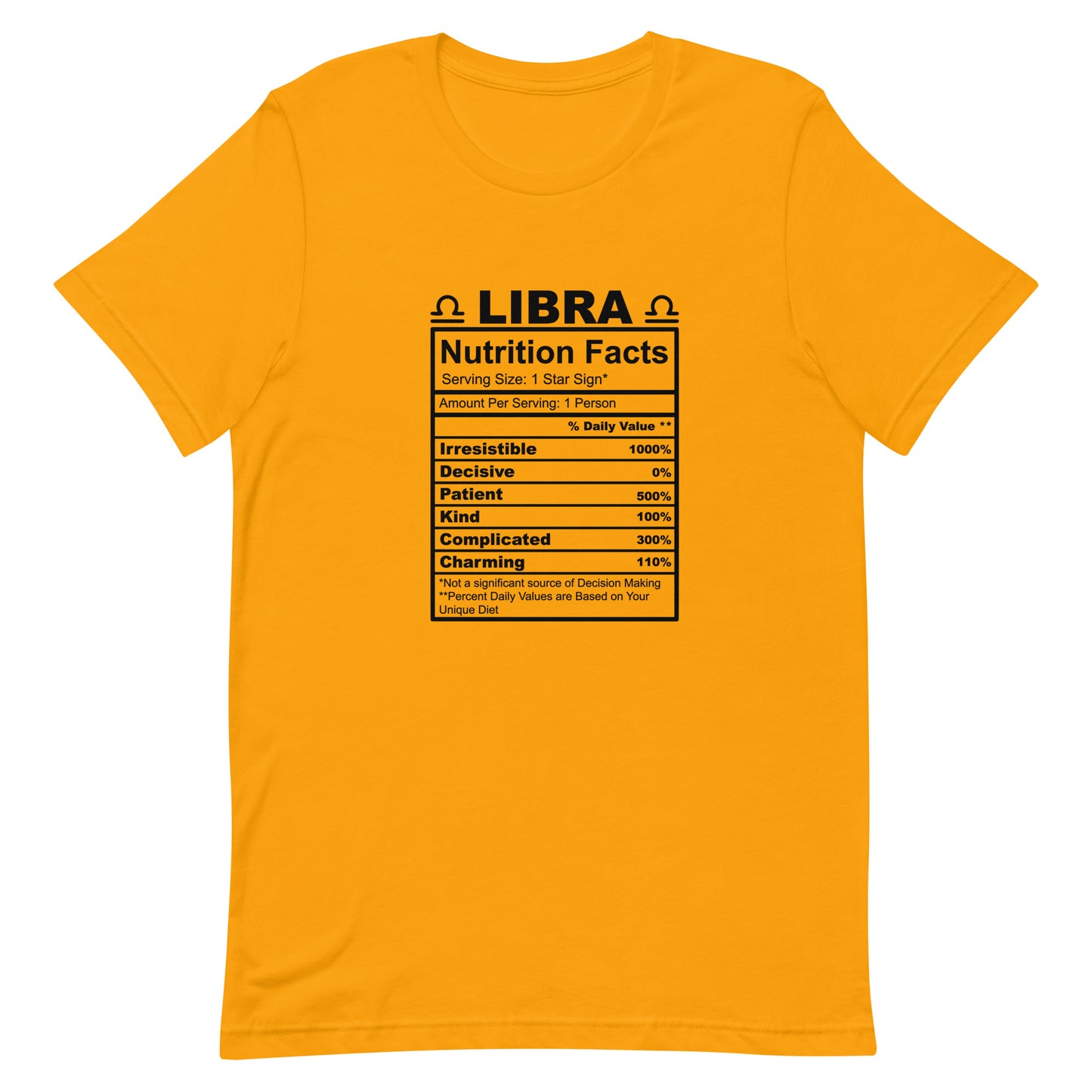 LIBRA - 4XL-5XL - Unisex T-Shirt (black letters)