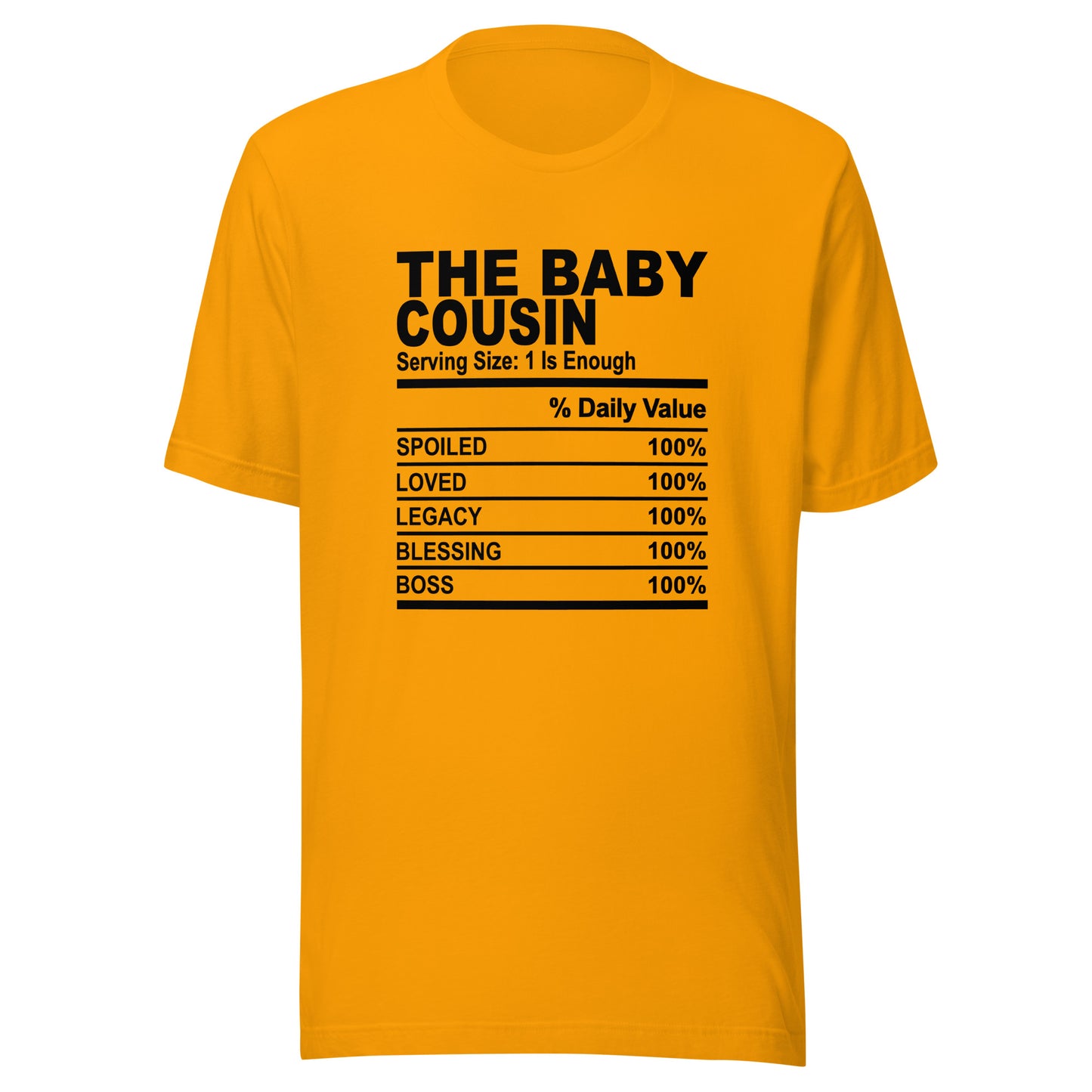 THE BABY COUSIN - 4XL - Unisex T-Shirt (black print)