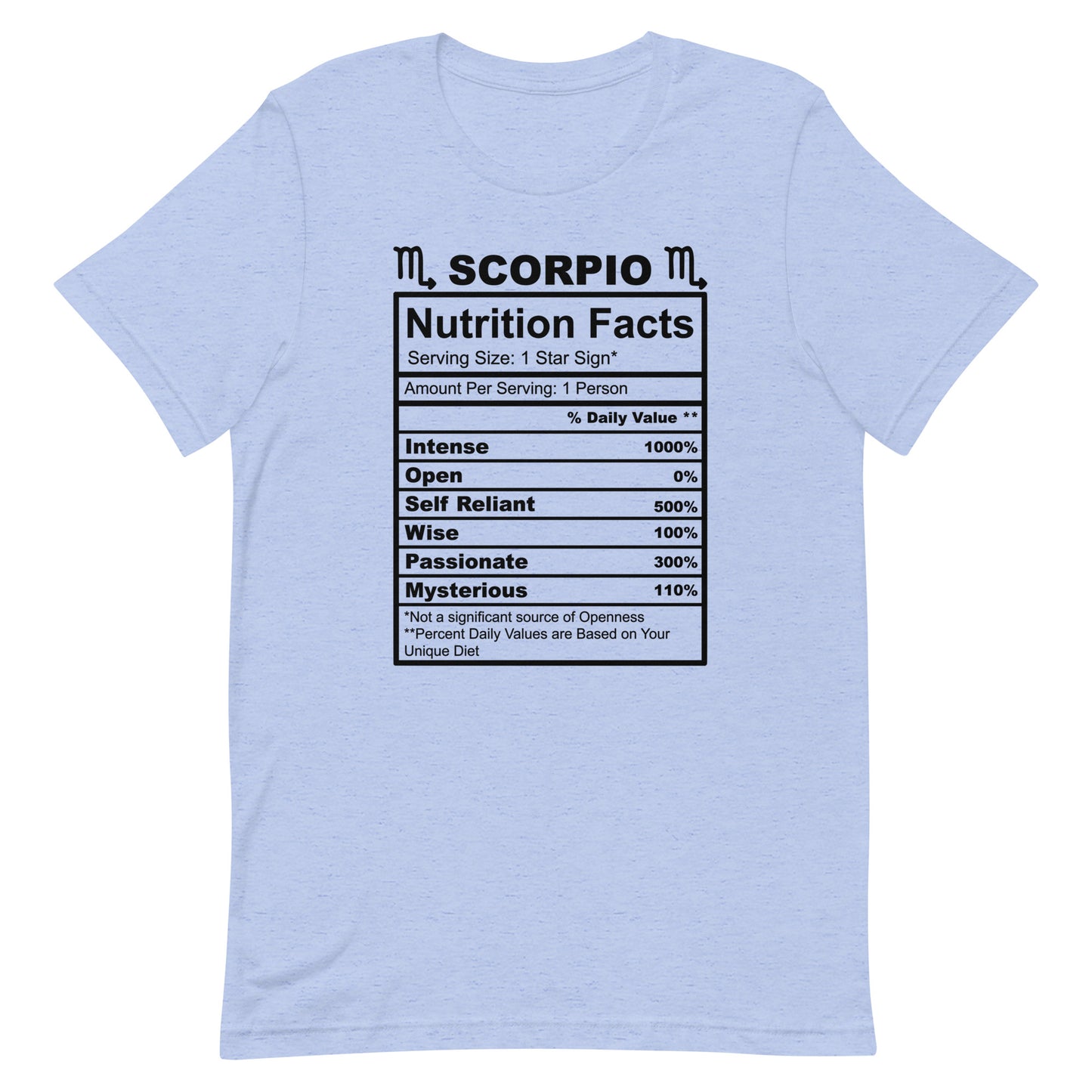 SCORPIO - L-XL - Unisex T-Shirt (black letters)