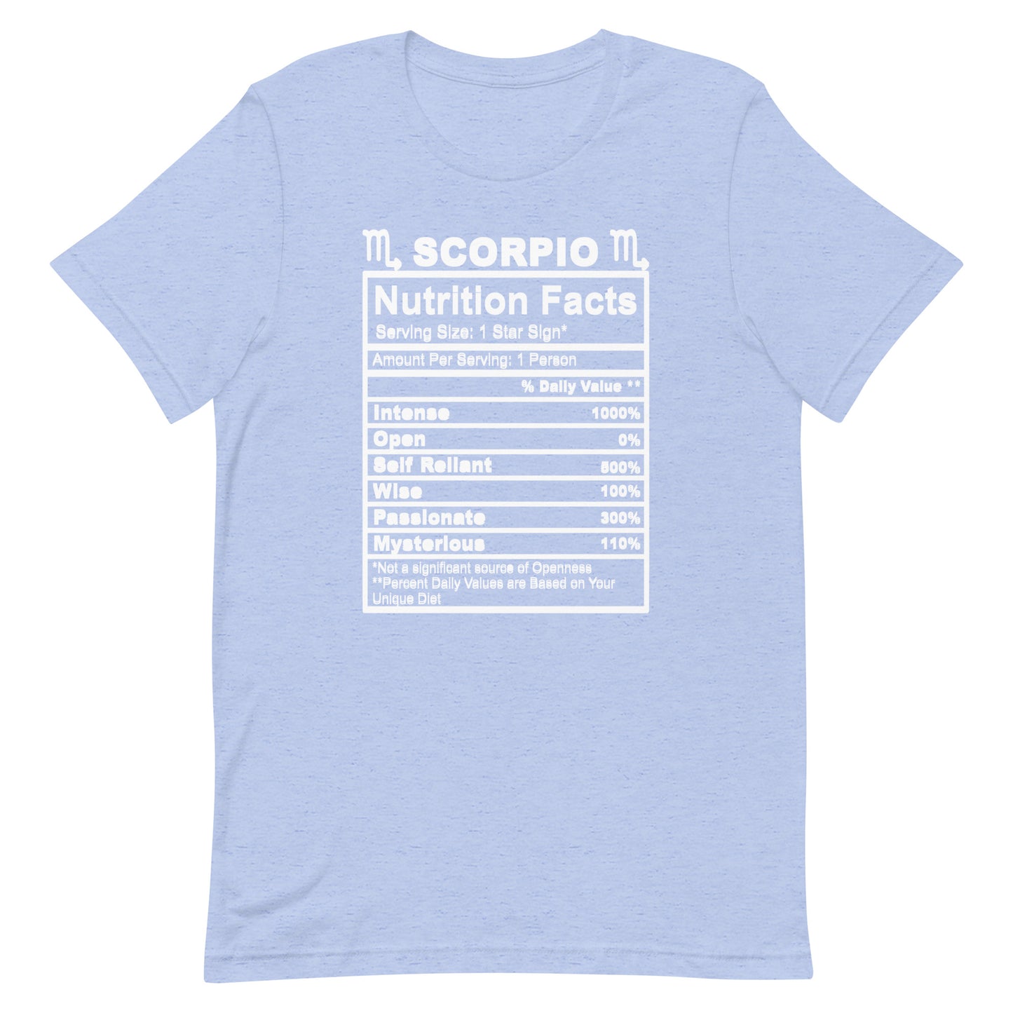 SCORPIO - 2XL-3XL - Unisex T-Shirt (white letters)