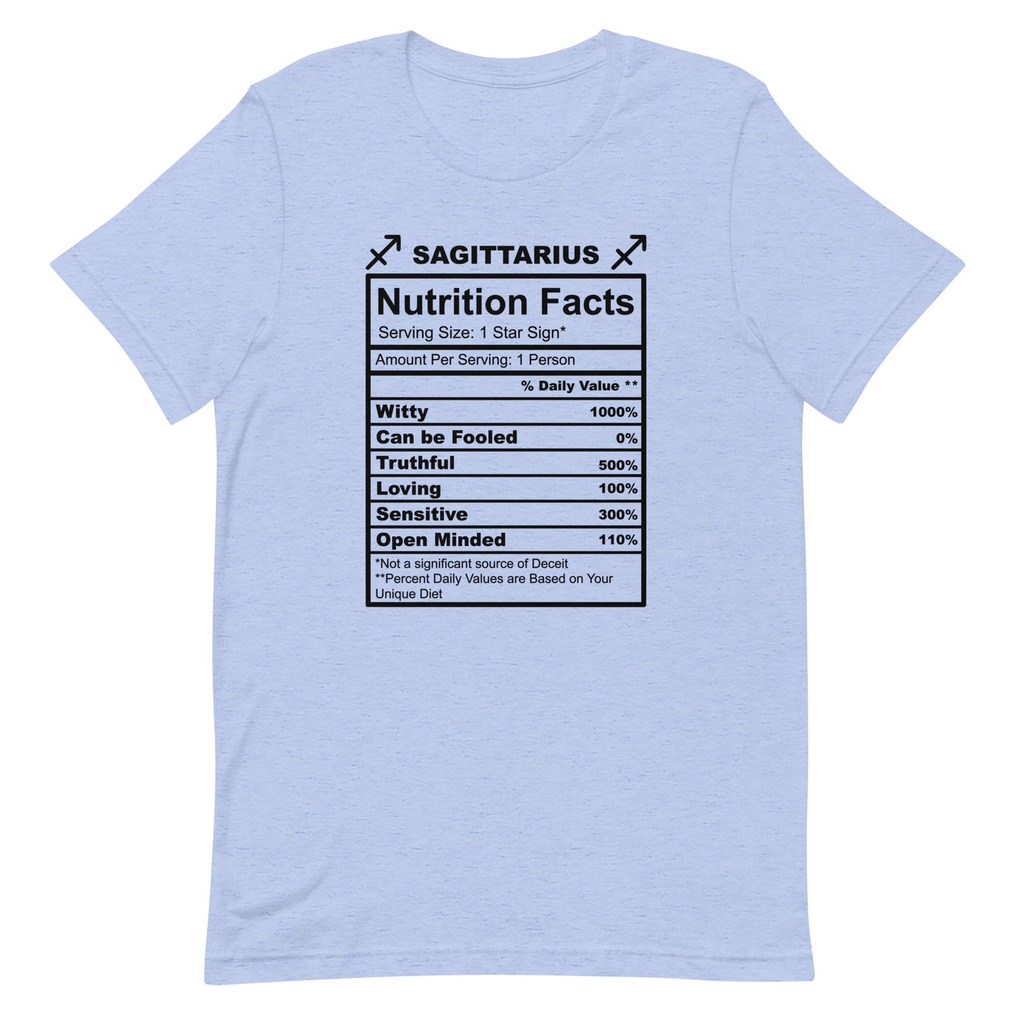 SAGITTARUIS - L-XL - Unisex T-Shirt (black letters)
