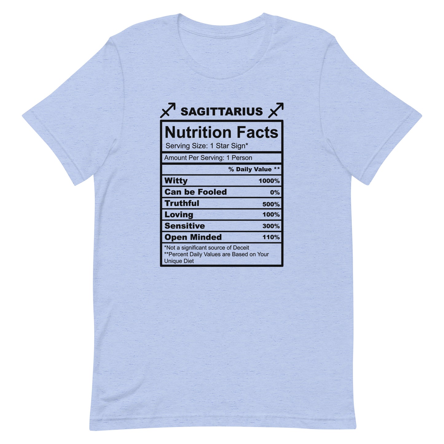 SAGITTARUIS -4XL-5XL - Unisex T-Shirt (black letters)