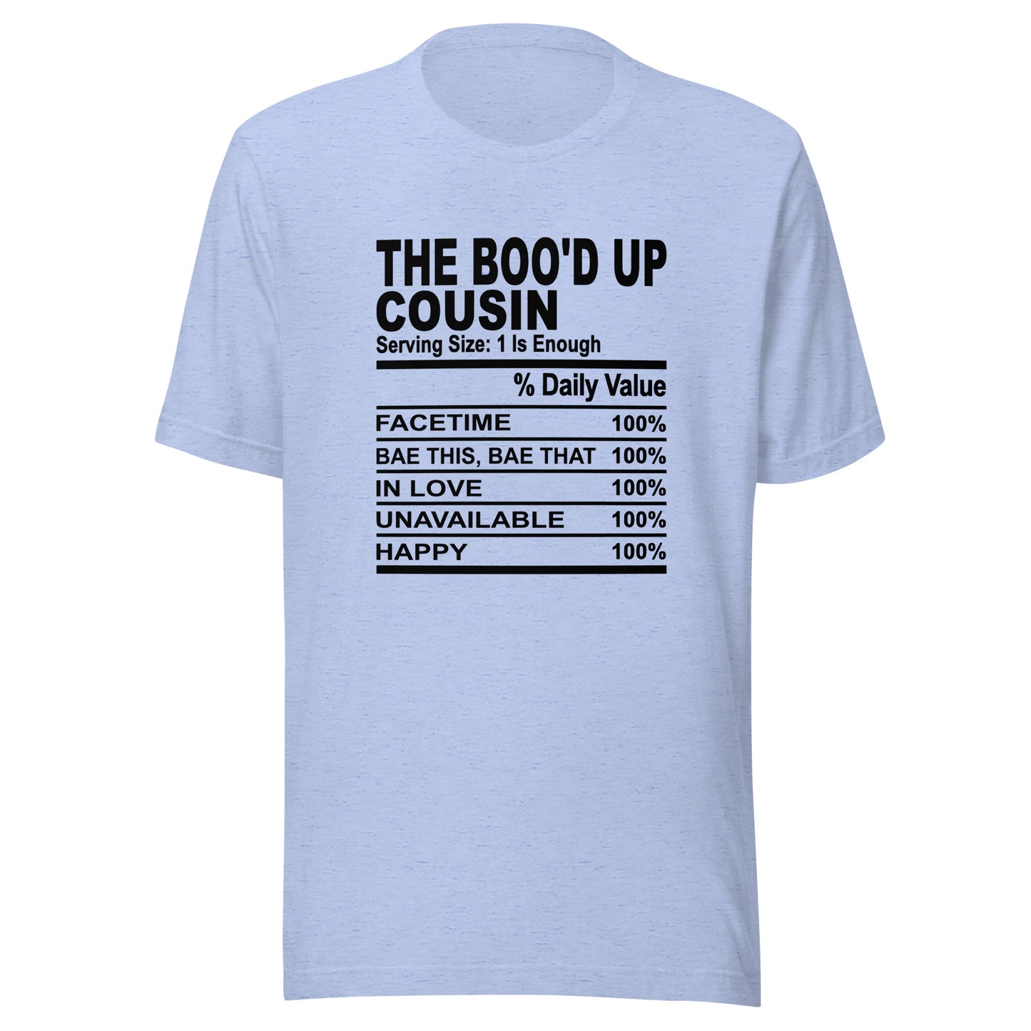 THE BOO'D UP COUSIN - 4XL - Unisex T-Shirt (black print)