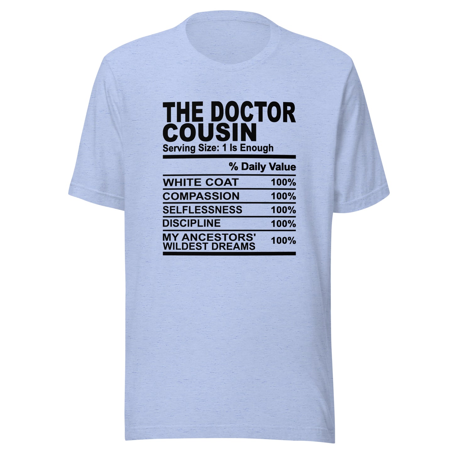 THE DOCTOR COUSIN - 4XL - Unisex T-Shirt (black print)