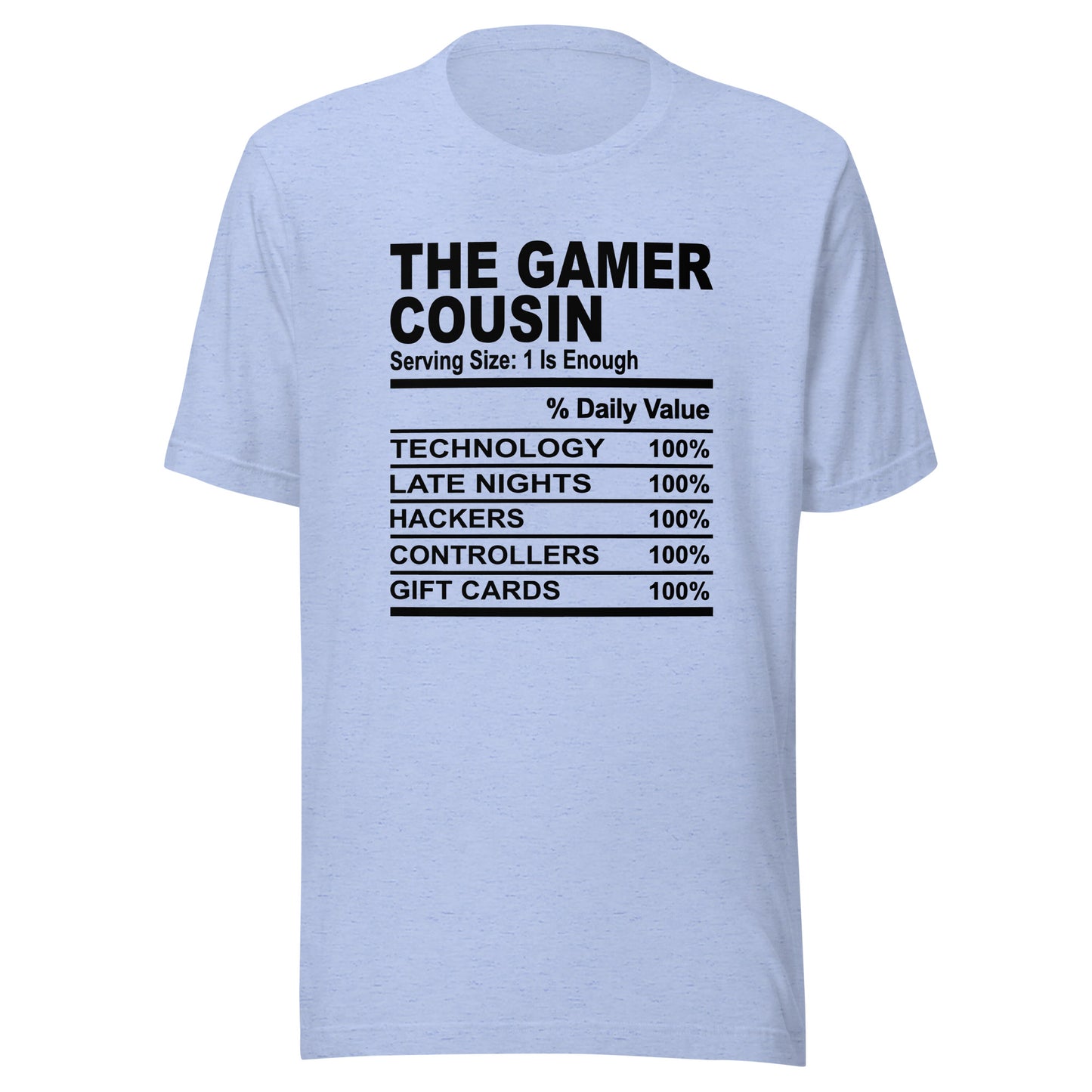 THE GAMER COUSIN - 4XL - Unisex T-Shirt (black print)