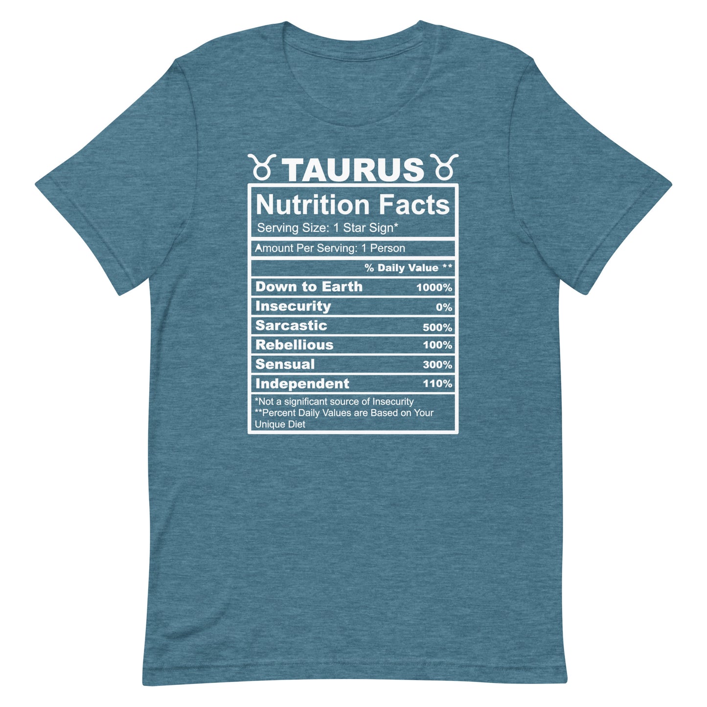 TAURUS - 2XL-3XL - Unisex T-Shirt (white letters)