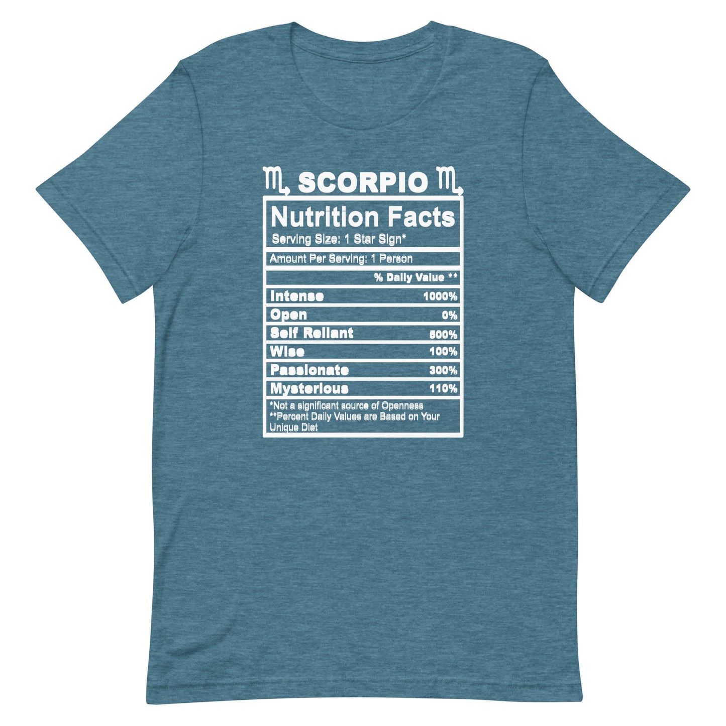 SCORPIO - L-XL - Unisex T-Shirt (white letters)