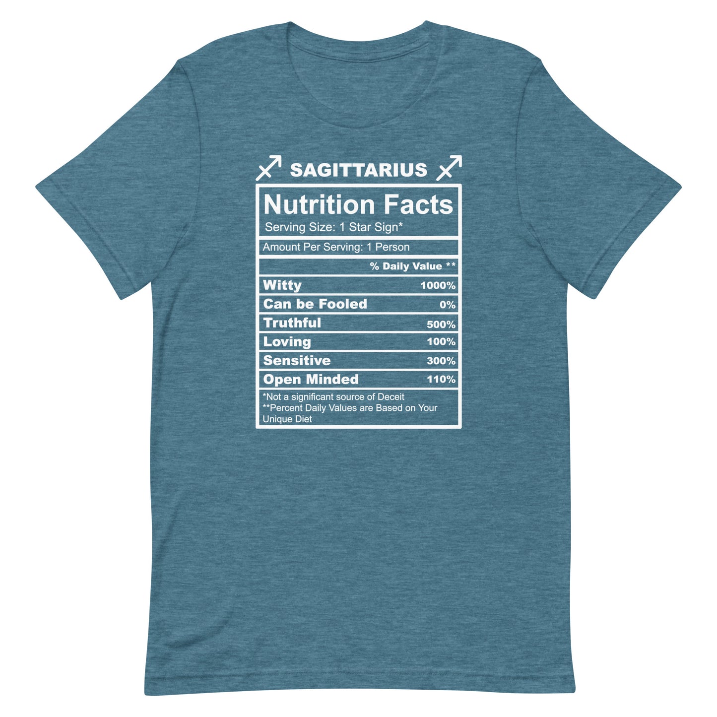 SAGITTARUIS -4XL-5XL - Unisex T-Shirt (white letters)