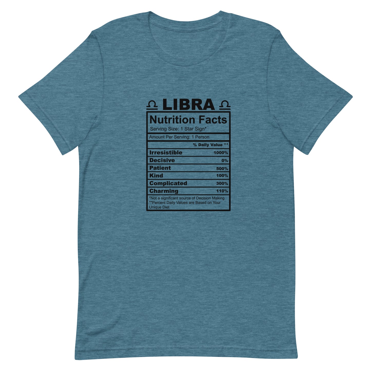 LIBRA - 4XL-5XL - Unisex T-Shirt (black letters)