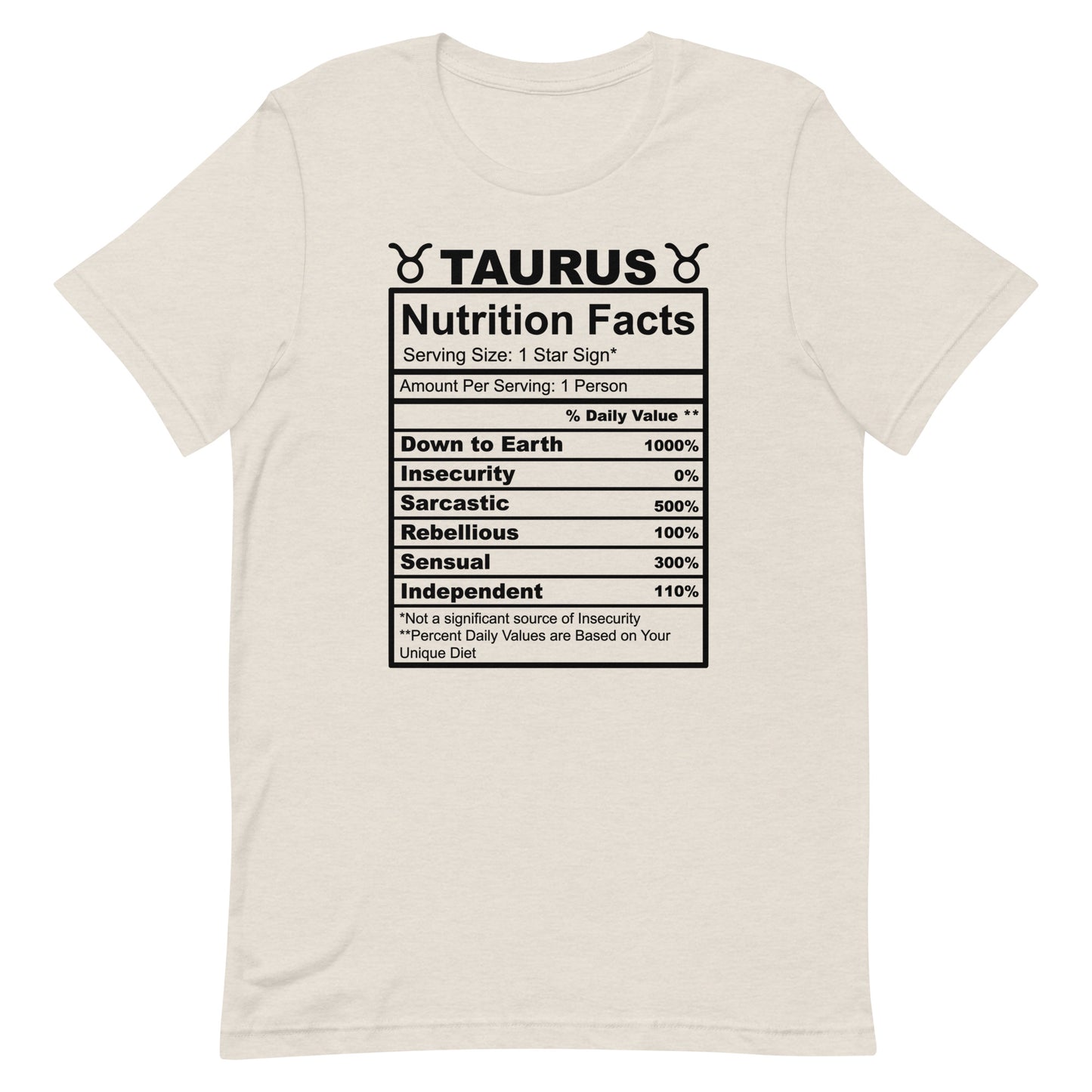 TAURUS - L-XL - Unisex T-Shirt (black letters)