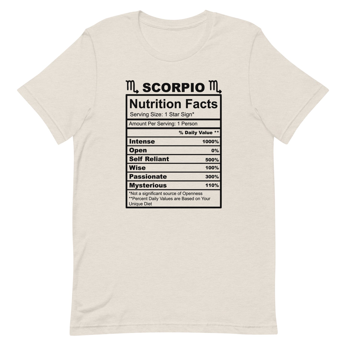 SCORPIO - 2XL-3XL - Unisex T-Shirt (black letters)