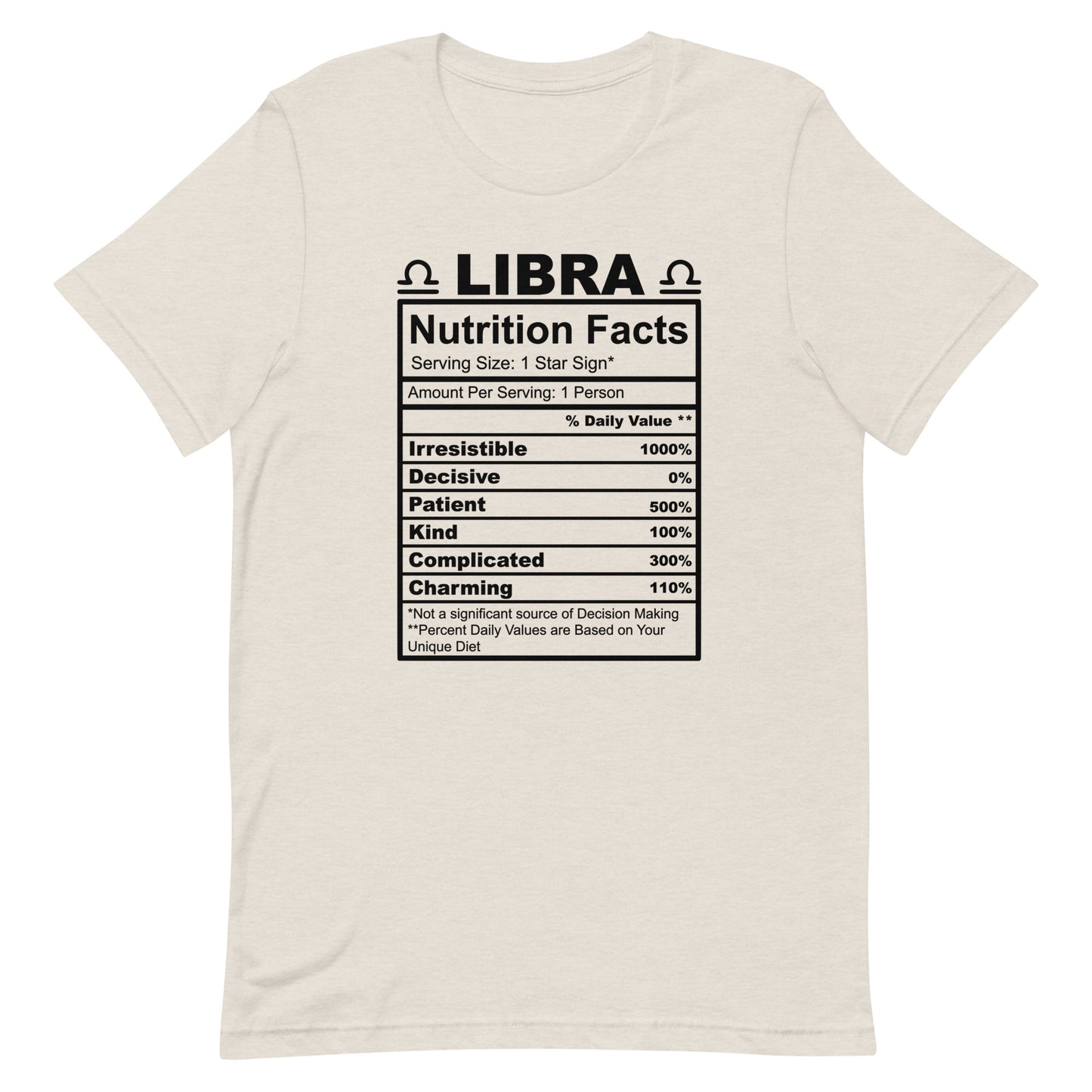 LIBRA - 2XL-3XL - Unisex T-Shirt (black letters)