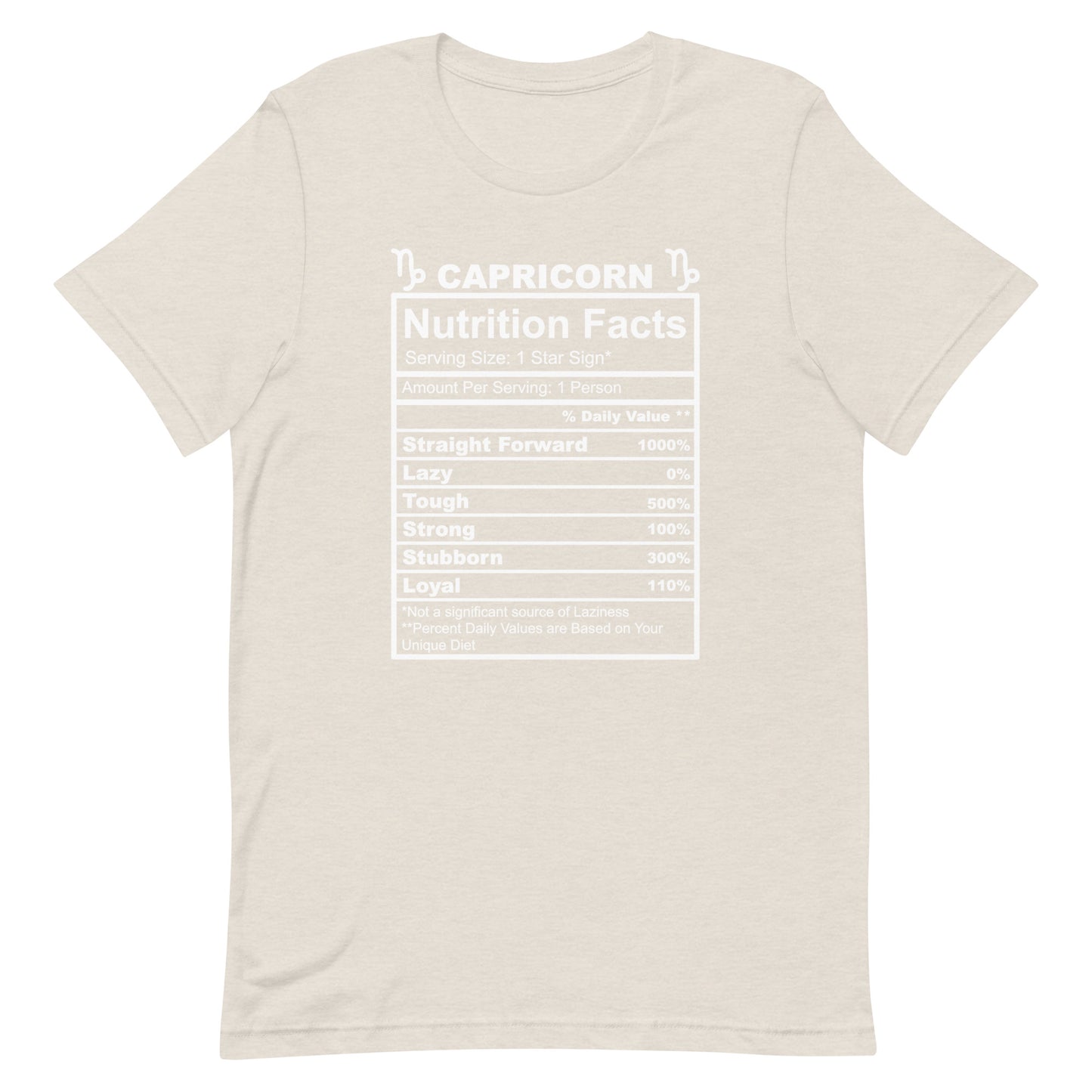 CAPRICORN - 2XL-3XL - Unisex T-Shirt (black letters)